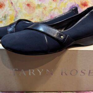 NWT- Taryn Rose Women's Dark Blue Wedge Flats - Size 8